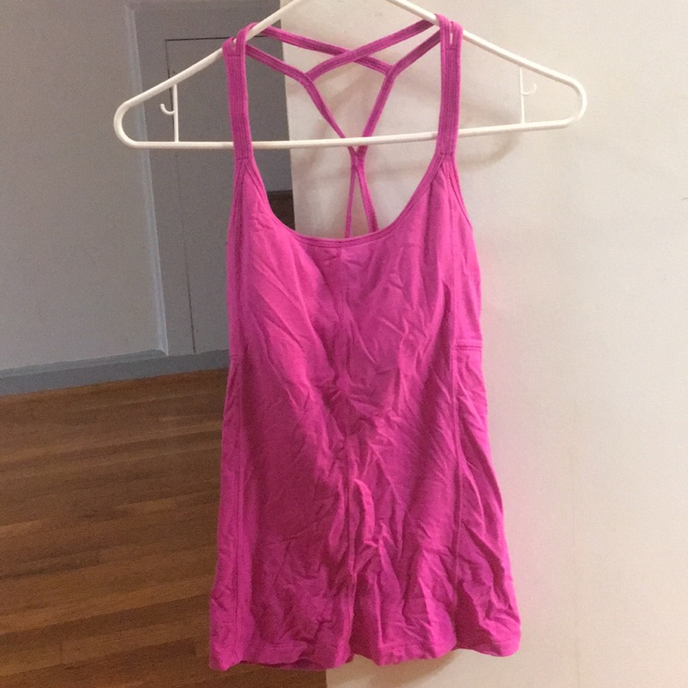 Athleta size small pink tank top
